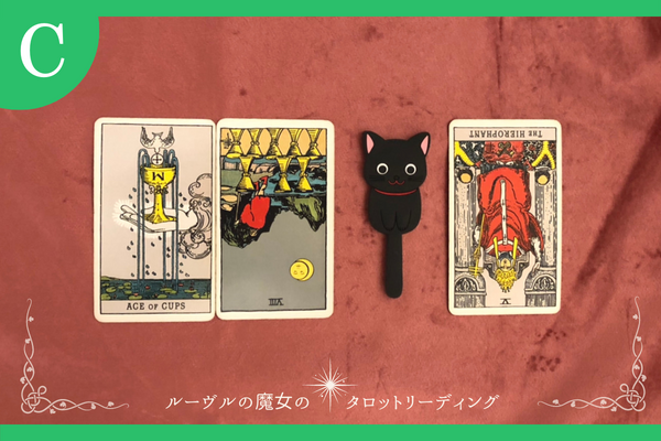 C）黒い猫さん：３択タロット「今年、あなたがやり残していることは？」無料占い