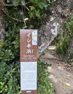 五穀発祥の伝説が残るイシキ浜
