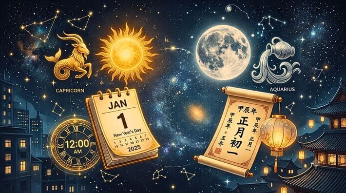 暦と占い:グレゴリオ暦と旧暦