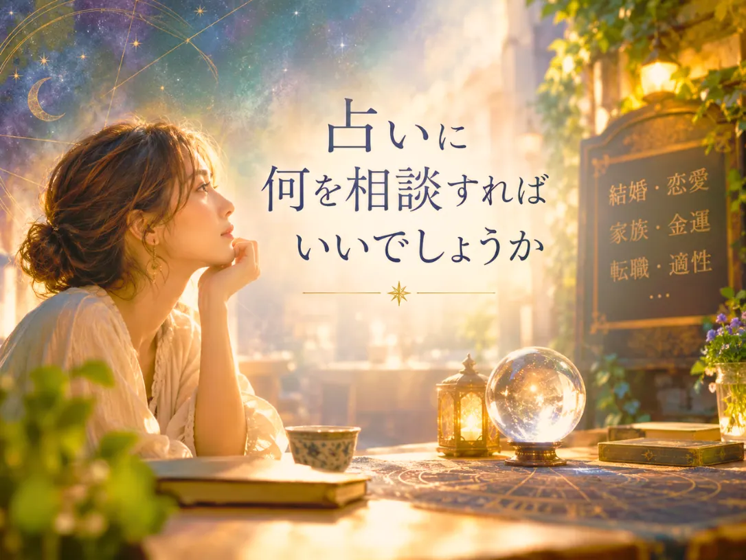 占いに相談すればいいでしょうか?